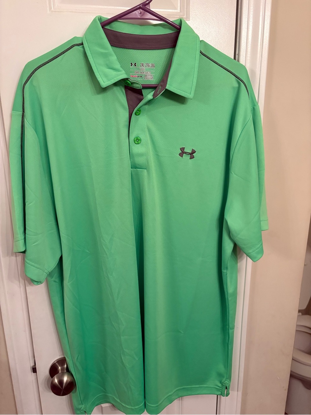 Under Armour Men’s lime Green Polo